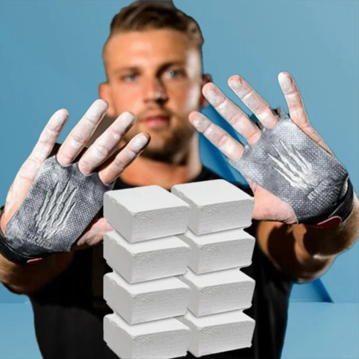 Magnesium Sports Chalk for Weightlifting, Gymnastics & Climbing - 8PCS