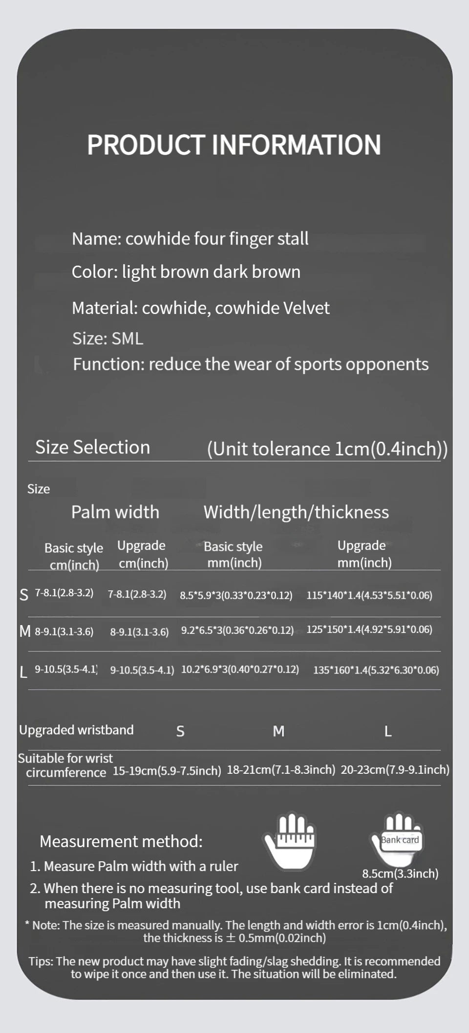 Cowhide Ventilated Weightlifting Gloves