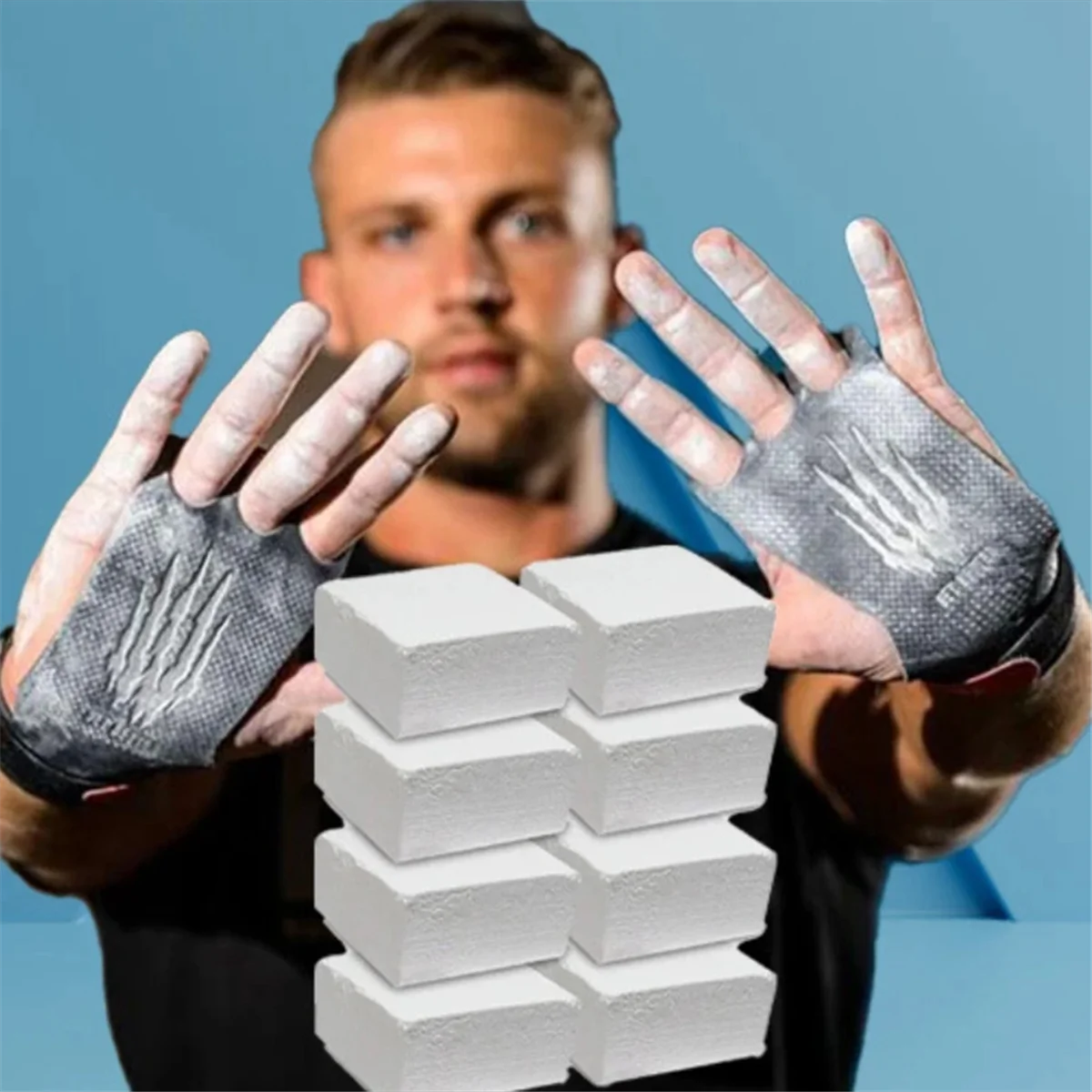 Magnesium Sports Chalk for Weightlifting, Gymnastics & Climbing - 8PCS