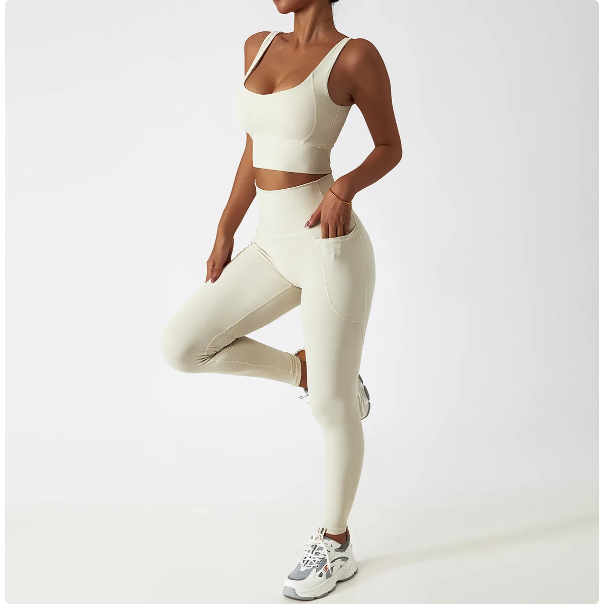 Women’s High-Support Sports Bra with Chest Pad