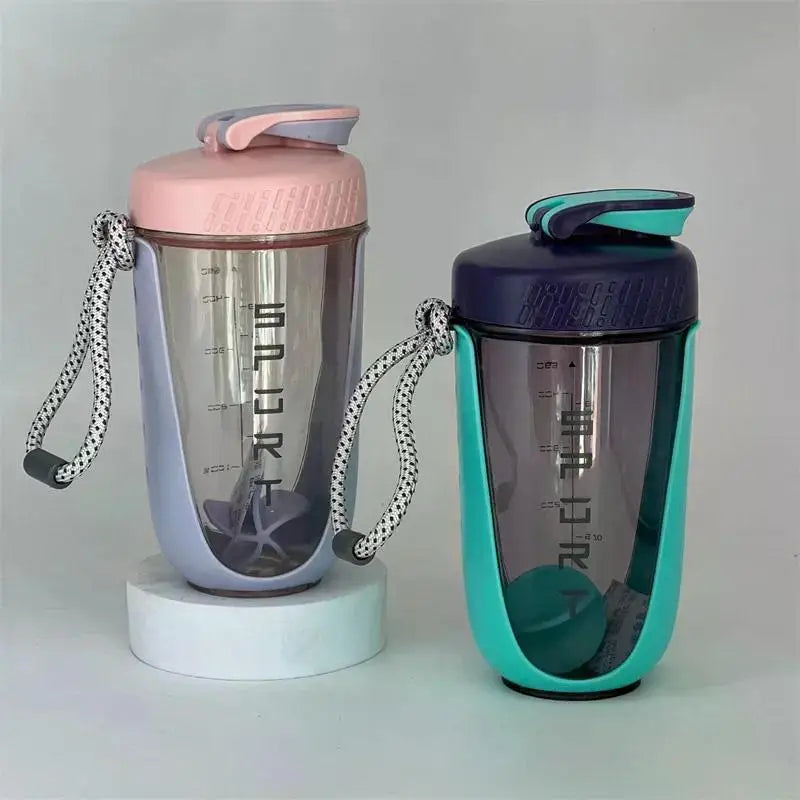 C2 600ml Bpa Free Plastic Blender Shaker Bottle With Plastic Whisk For Protein Shakes Leakproof Workout Gym Sport Water Cup
