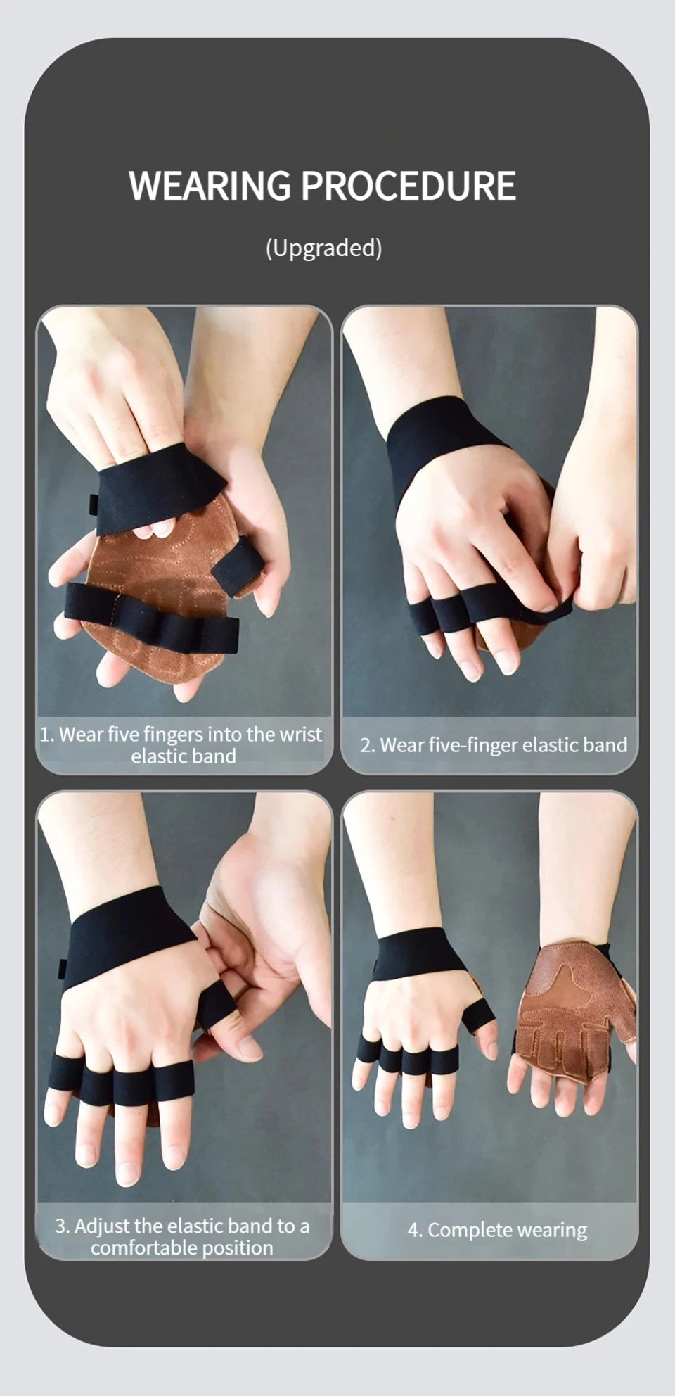 Cowhide Ventilated Weightlifting Gloves