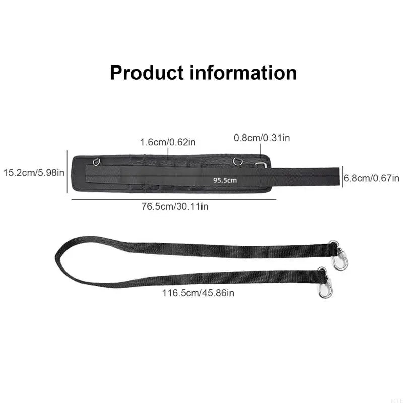 R7UE Weight Lifting Belt With Strap Sports Dip Belt for Training, Fitness, Workout