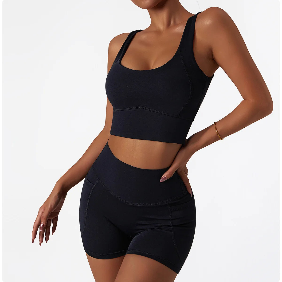 Women’s High-Support Sports Bra with Chest Pad
