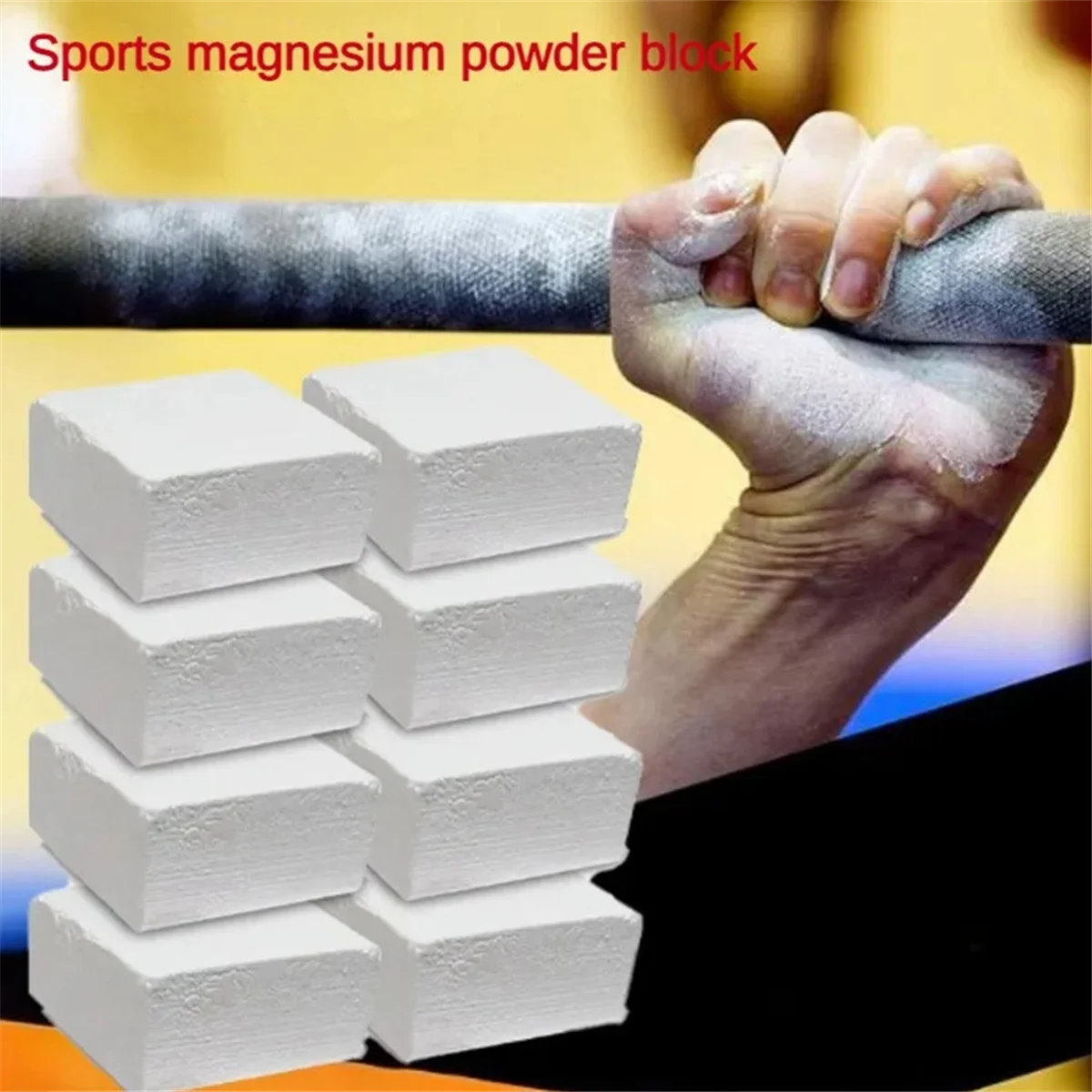 Magnesium Sports Chalk for Weightlifting, Gymnastics & Climbing - 8PCS