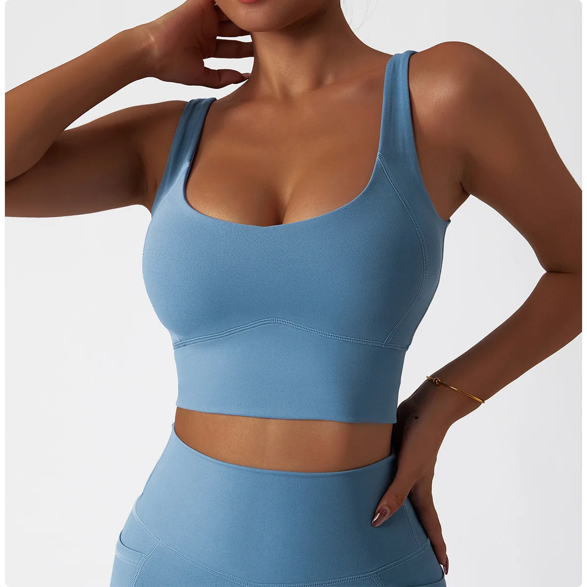 Women’s High-Support Sports Bra with Chest Pad