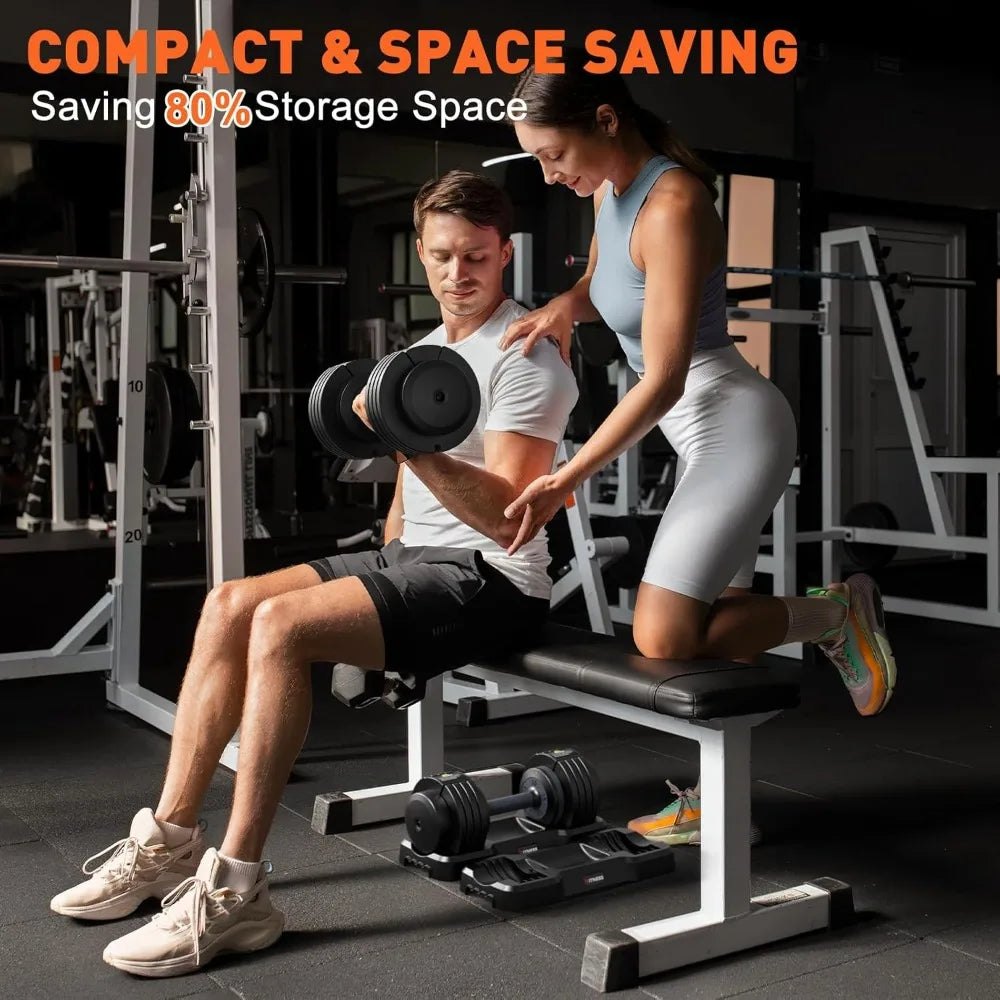 Adjustable Dumbbells Set 5-55 lbs