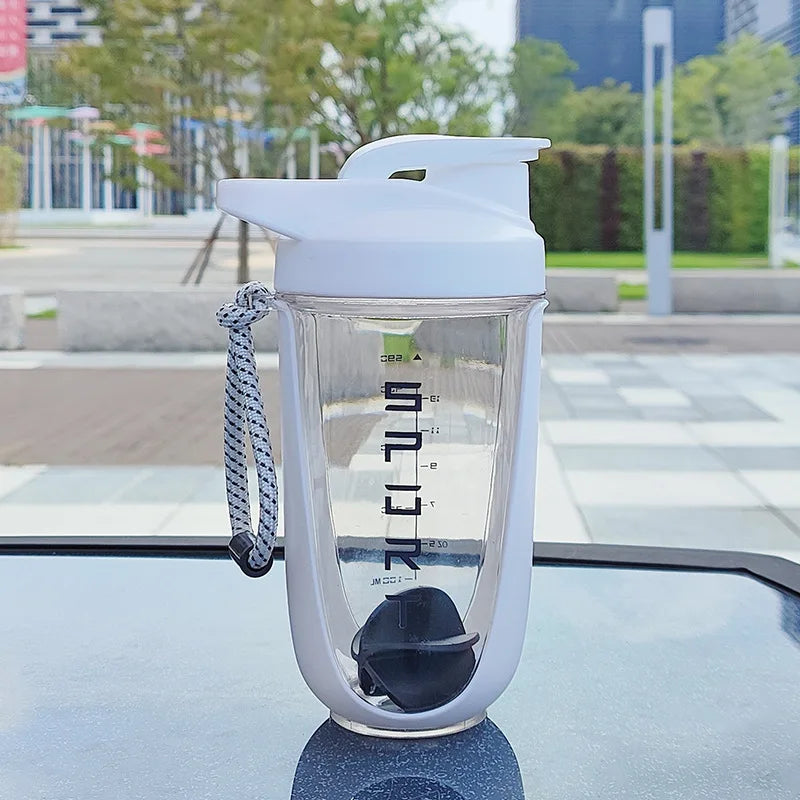 C2 600ml Bpa Free Plastic Blender Shaker Bottle With Plastic Whisk For Protein Shakes Leakproof Workout Gym Sport Water Cup