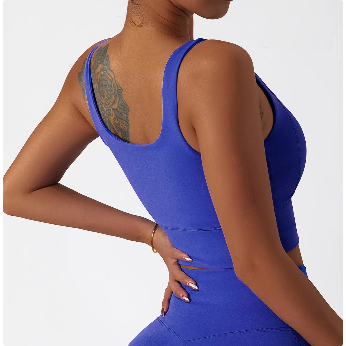 Women’s High-Support Sports Bra with Chest Pad