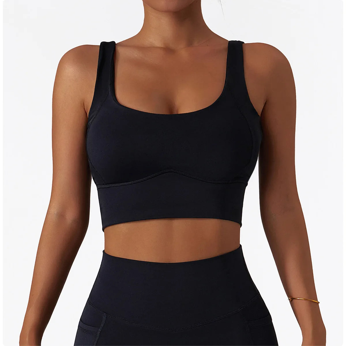Women’s High-Support Sports Bra with Chest Pad