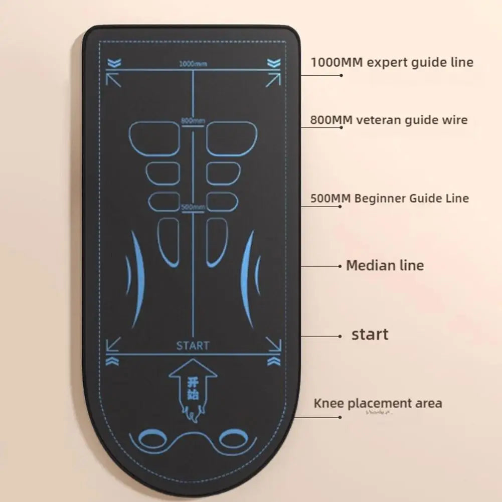 Ab Roller Wheel Exercise Mat Non-Slip Exercise Mat Knee Mat Abdominal Pad Sound Knee Unisex Thick 7mm Pad Insulation Floor T8Y5