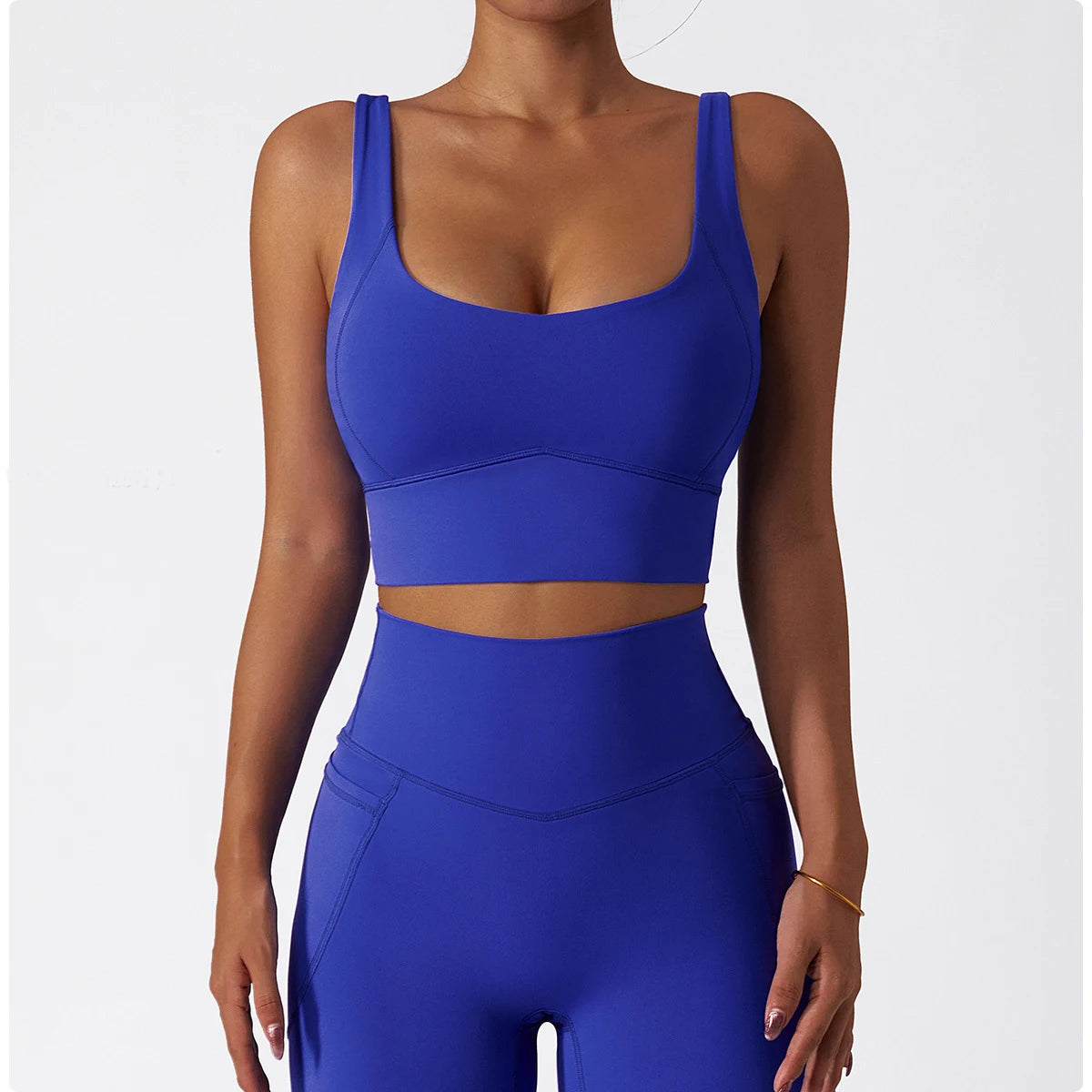Women’s High-Support Sports Bra with Chest Pad