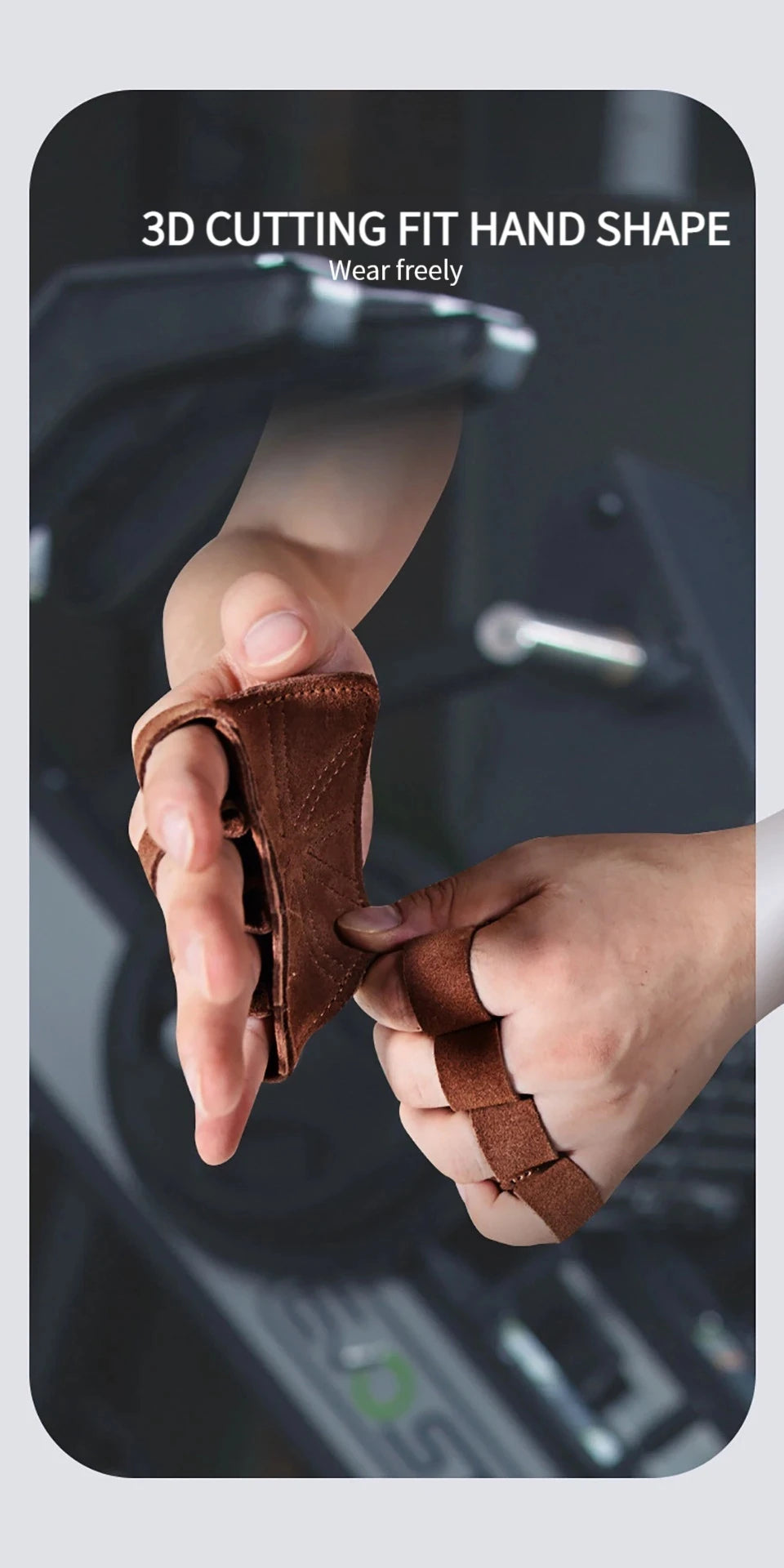Cowhide Ventilated Weightlifting Gloves