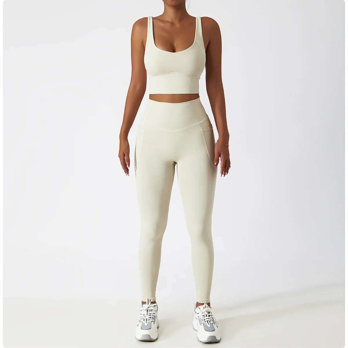Women’s High-Support Sports Bra with Chest Pad