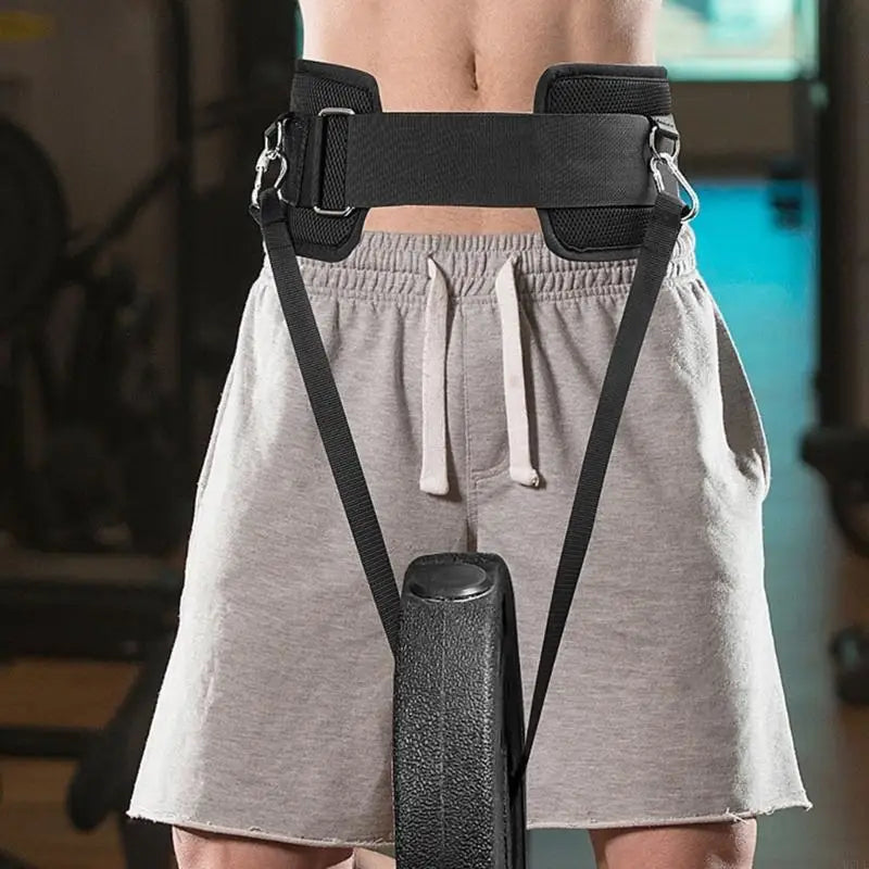 R7UE Weight Lifting Belt With Strap Sports Dip Belt for Training, Fitness, Workout