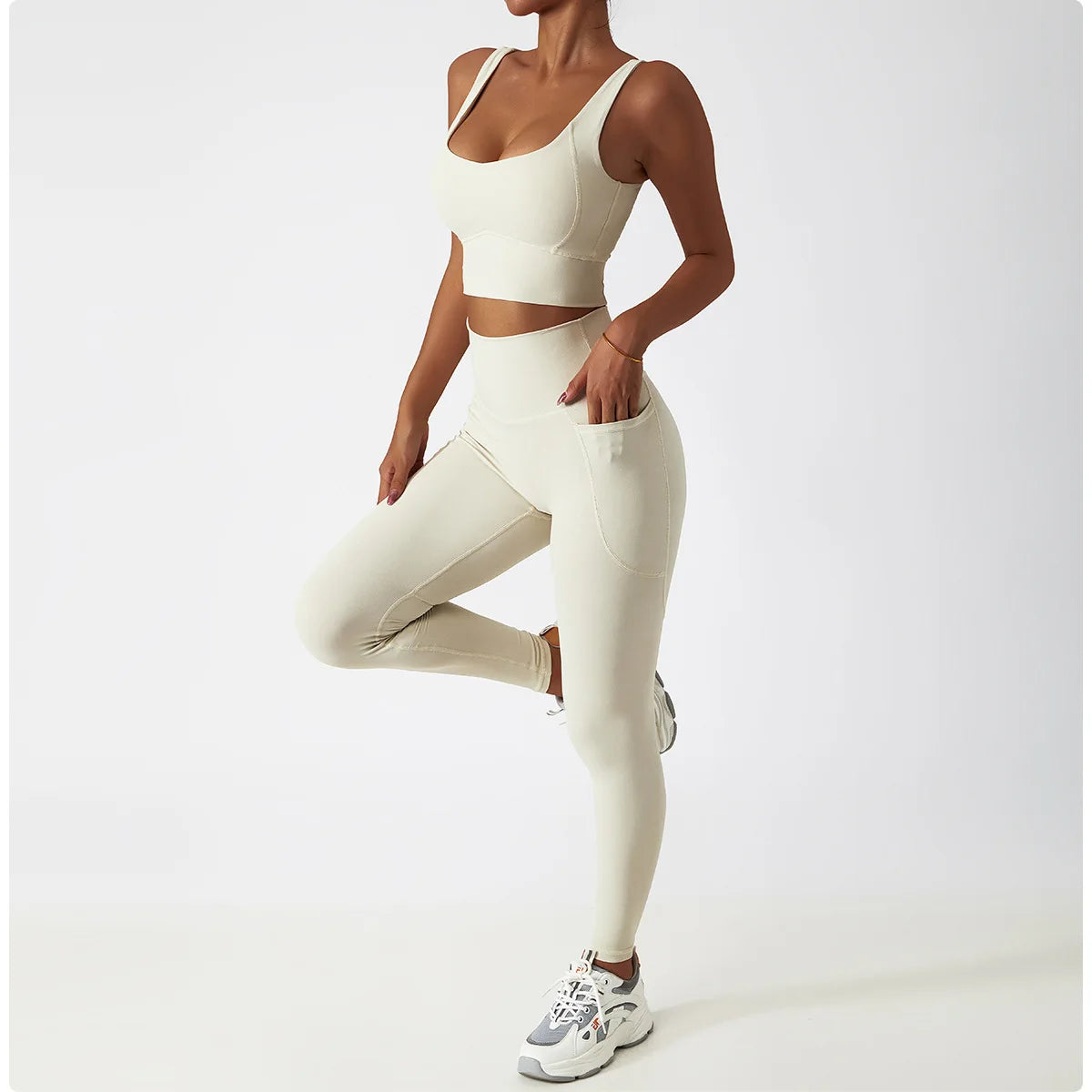 Women’s High-Support Sports Bra with Chest Pad