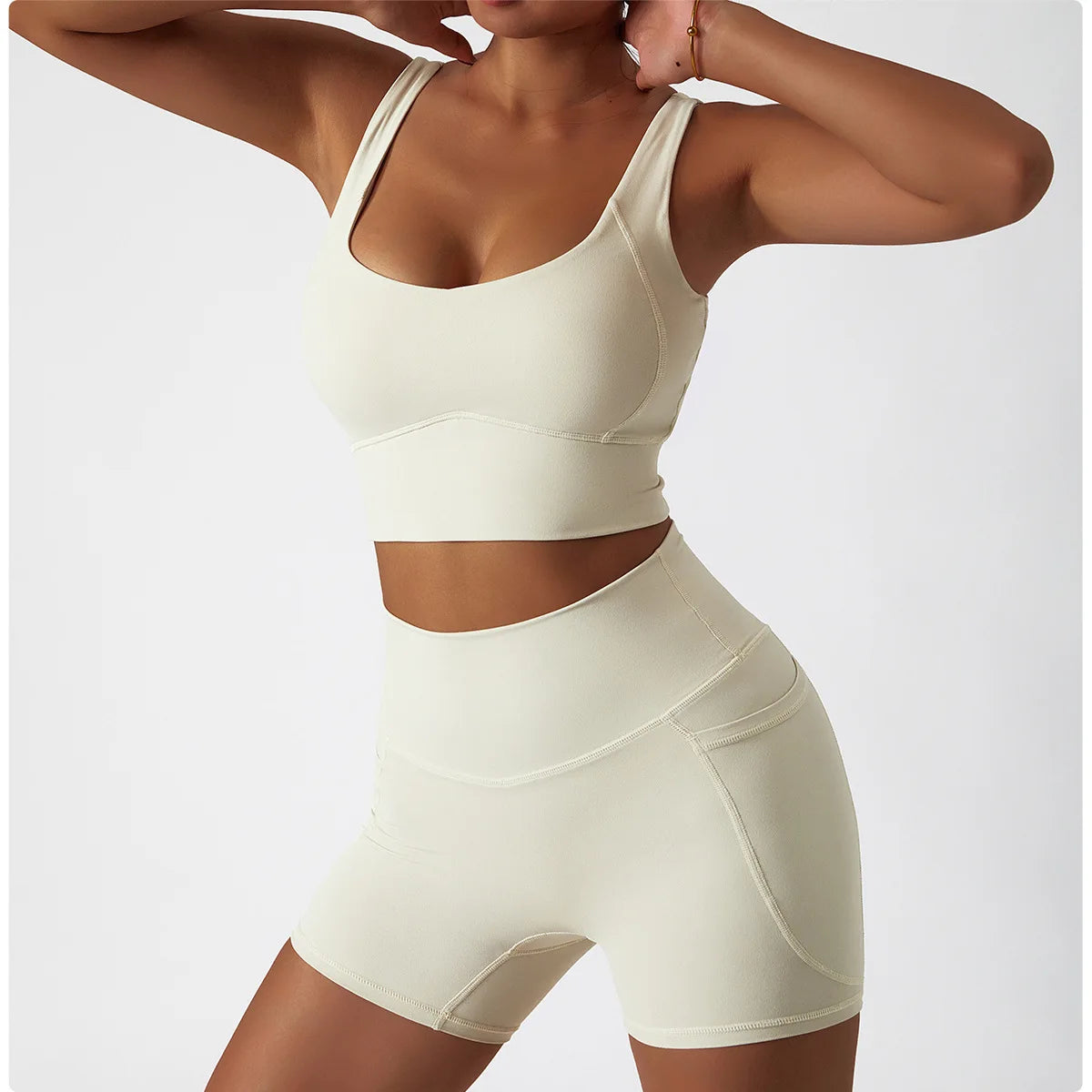 Women’s High-Support Sports Bra with Chest Pad