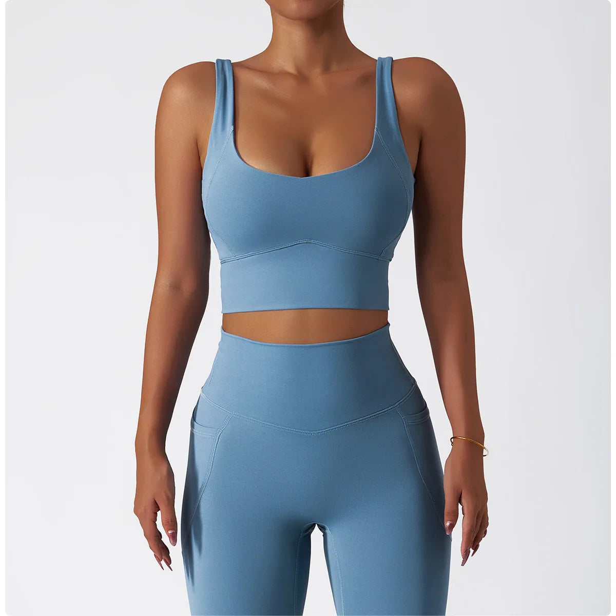 Women’s High-Support Sports Bra with Chest Pad