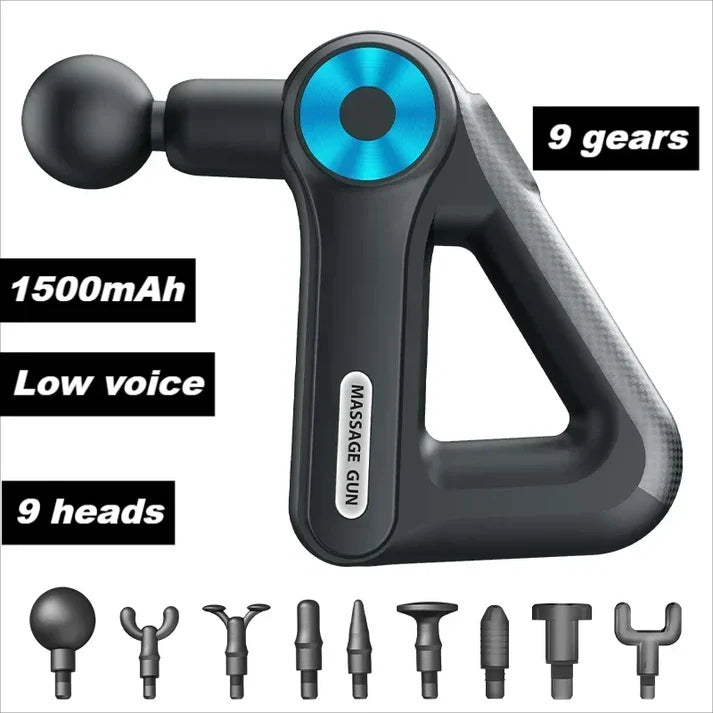 9-Head Electric Muscle Massage Gun