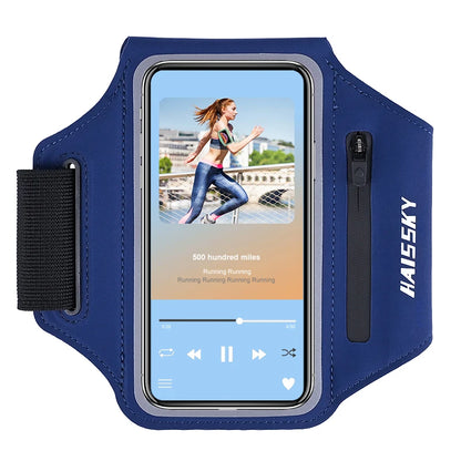 Zipper Running Sport Armbands For Airpods Pro Belt Pouch For iPhone 16 15 14 13 12 11 Pro Max 16 Plus Arm Band For Samsung S24