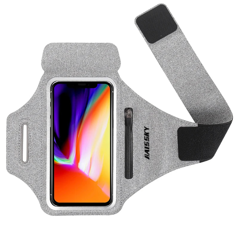 Zipper Running Sport Armbands For Airpods Pro Belt Pouch For iPhone 16 15 14 13 12 11 Pro Max 16 Plus Arm Band For Samsung S24