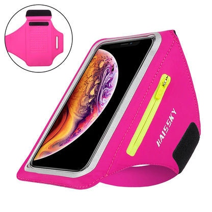 Zipper Running Sport Armbands For Airpods Pro Belt Pouch For iPhone 16 15 14 13 12 11 Pro Max 16 Plus Arm Band For Samsung S24