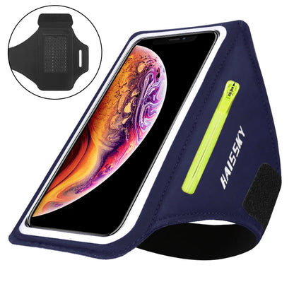 Zipper Running Sport Armbands For Airpods Pro Belt Pouch For iPhone 16 15 14 13 12 11 Pro Max 16 Plus Arm Band For Samsung S24