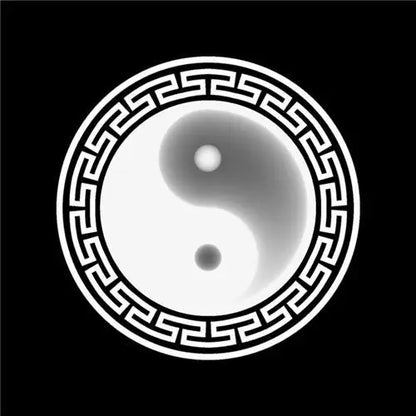 Traditional Taoist Meditation Mat – Ethnic Culture Carpet with Yin Yang & Bagua Diagram, Non-Slip Cushion for Parlor or Tai Chi