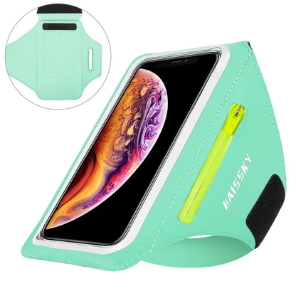 Zipper Running Sport Armbands For Airpods Pro Belt Pouch For iPhone 16 15 14 13 12 11 Pro Max 16 Plus Arm Band For Samsung S24