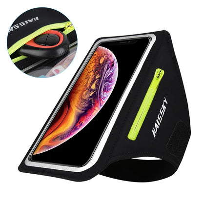 Zipper Running Sport Armbands For Airpods Pro Belt Pouch For iPhone 16 15 14 13 12 11 Pro Max 16 Plus Arm Band For Samsung S24