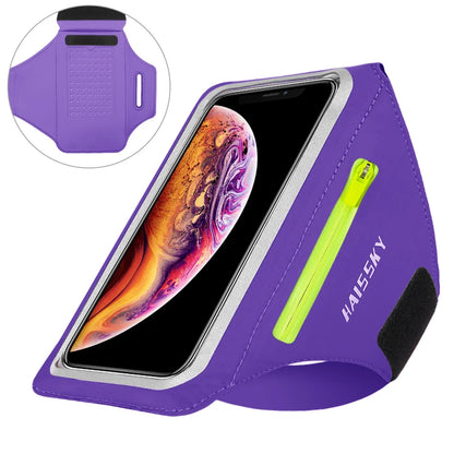 Zipper Running Sport Armbands For Airpods Pro Belt Pouch For iPhone 16 15 14 13 12 11 Pro Max 16 Plus Arm Band For Samsung S24