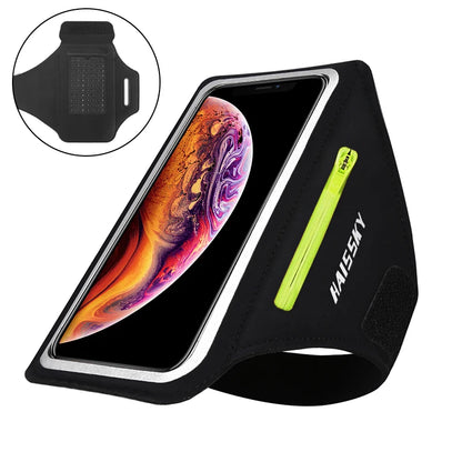 Zipper Running Sport Armbands For Airpods Pro Belt Pouch For iPhone 16 15 14 13 12 11 Pro Max 16 Plus Arm Band For Samsung S24