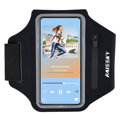 Zipper Running Sport Armbands For Airpods Pro Belt Pouch For iPhone 16 15 14 13 12 11 Pro Max 16 Plus Arm Band For Samsung S24