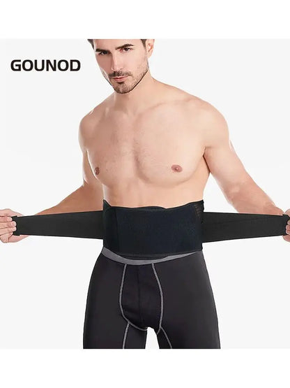 GOUNOD Steel Plate Support Waist Support Adjustable Waist Belt Fitness Weightlifting Squat Deadlift Fixed Abdomen Belt