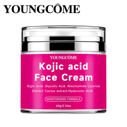 YOUNGCOM 30G/60G Kojic Acid Cream With Niacinamide Hyaluronic Acid , Non-Greasy and LightweightSuitable for All Skin Types