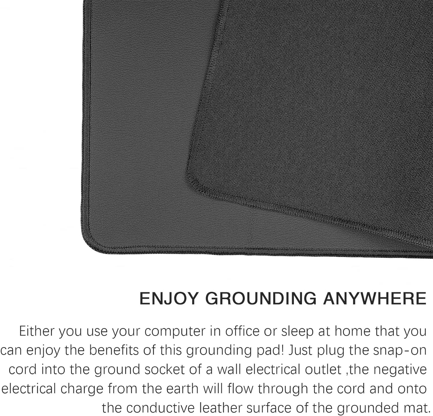 35.4x23.6Inch Grounding Mat Sleep Mat Reconnect to Earth Recovery Pain Relief Foot Therapy, Yoga Mat for Sleep Assist and Helps