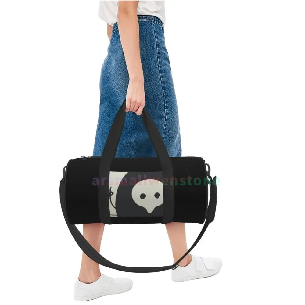 Neon Retro Vintage Essential Evangelions Yoga Bag Workout Durable Backpack Handbags Round Outdoor Fitness Bags Travel Duffle Bag