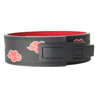 Double Row Cowhide Weightlifting Belt Leather Powerlifting Belt Women Men Functional Workout Gym  Adjustable Waist Support