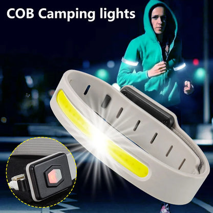 Night Running Armband LED Light Outdoor Sport USB Rechargeable Flashing Light Safe Belt Arm Leg Warning Wristband Cycling Light