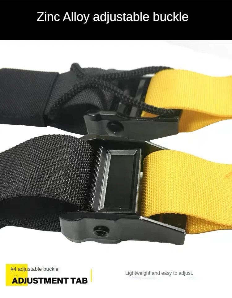 Hanging Training Strap Adjustable Resistance Band Gymnastics Fitness Band Pull Rope Exercise Stretch Strap Home Gym Equipment