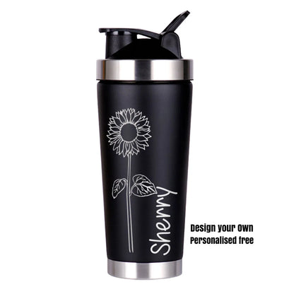 Personalized Shaker Bottle, Suitable for Gym, Birthday, Holiday, is a Great Gift for Women, Man, Teachers, Friends, Bridesmaids