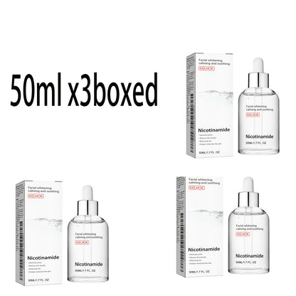Niacinamide Facial Serum: fades acne marks, hydrates and moisturizes, minimizes pores, brightens skin, skin-beautifying essence.