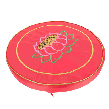 Worship Mat Meditation Cushion – Embroidered Round Prayer Seat for Ancestral Hall, Foyer & Floor Use