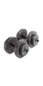 AQMarcy 40 lbs Adjustable Dumbbell Set with Collars for Home Gym Bodybuilding,Weight ,Strength Training