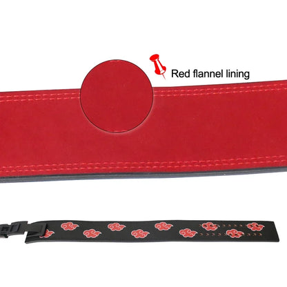 Double Row Cowhide Weightlifting Belt Leather Powerlifting Belt Women Men Functional Workout Gym  Adjustable Waist Support