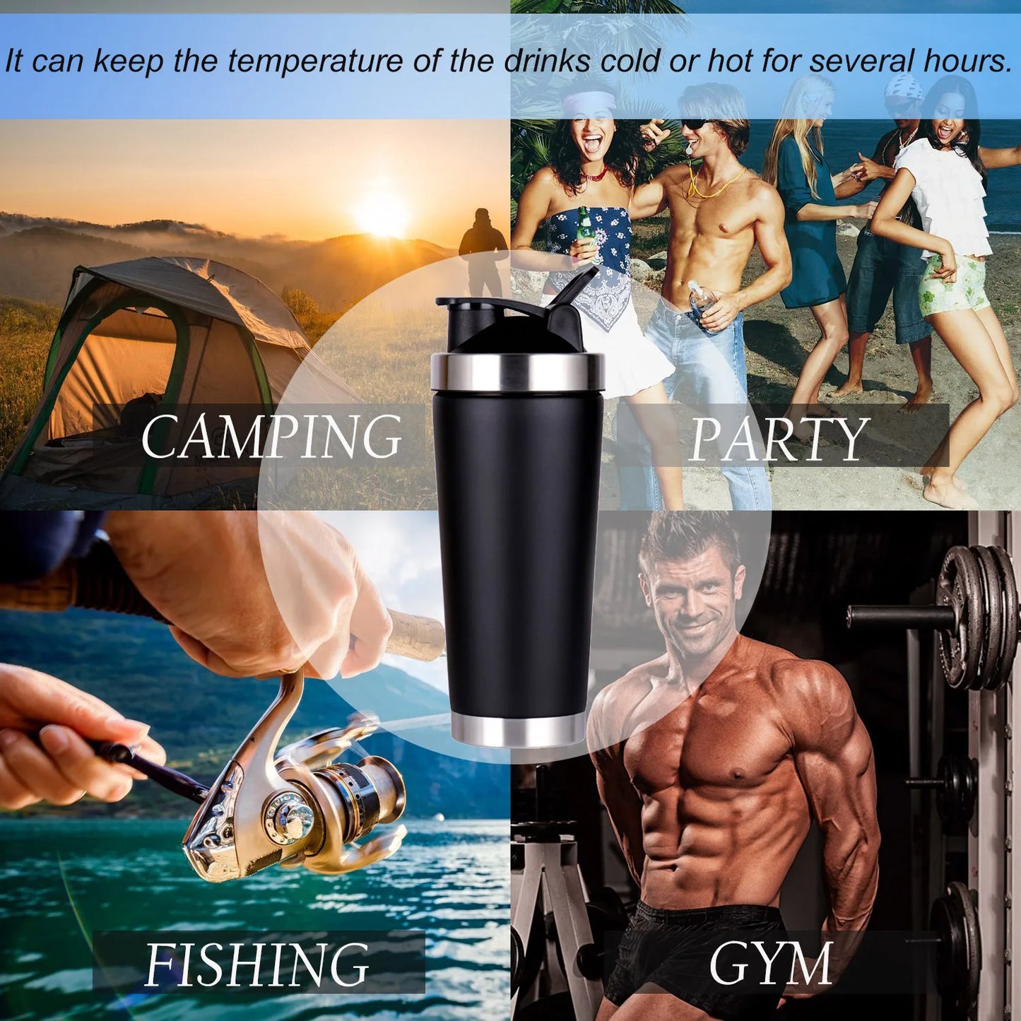 Personalized Shaker Bottle, Suitable for Gym, Birthday, Holiday, is a Great Gift for Women, Man, Teachers, Friends, Bridesmaids