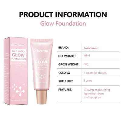 Natural Glow Enhancer Foundation Glowing Moisturizing Lightweight base Multi-purpose Face Body Glitter Cream Bronzer For Paris