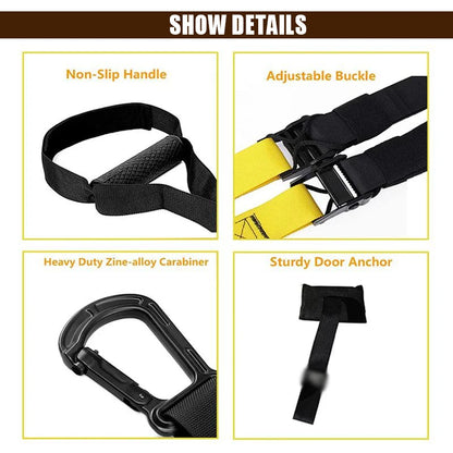 Hanging Training Strap Adjustable Resistance Band Gymnastics Fitness Band Pull Rope Exercise Stretch Strap Home Gym Equipment