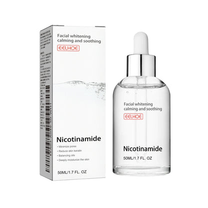 Niacinamide Facial Serum: fades acne marks, hydrates and moisturizes, minimizes pores, brightens skin, skin-beautifying essence.
