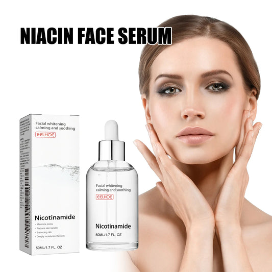 Niacinamide Facial Serum: fades acne marks, hydrates and moisturizes, minimizes pores, brightens skin, skin-beautifying essence.